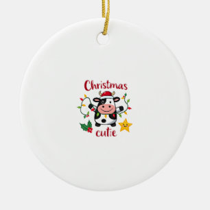 Ko jul sötnos kor jul t-shirt (6) julgransprydnad keramik