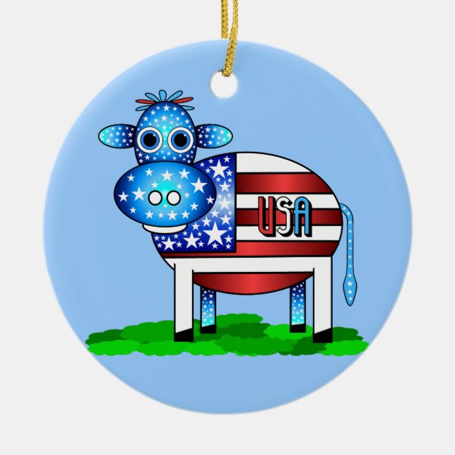 ko julgransprydnad keramik (Framsidan)