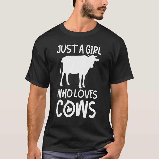 Ko kärlek flicka t shirt (Framsida)