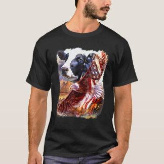 Ko Ko Amerikansk Patriot Flagga Älskar Mitt Land U T Shirt