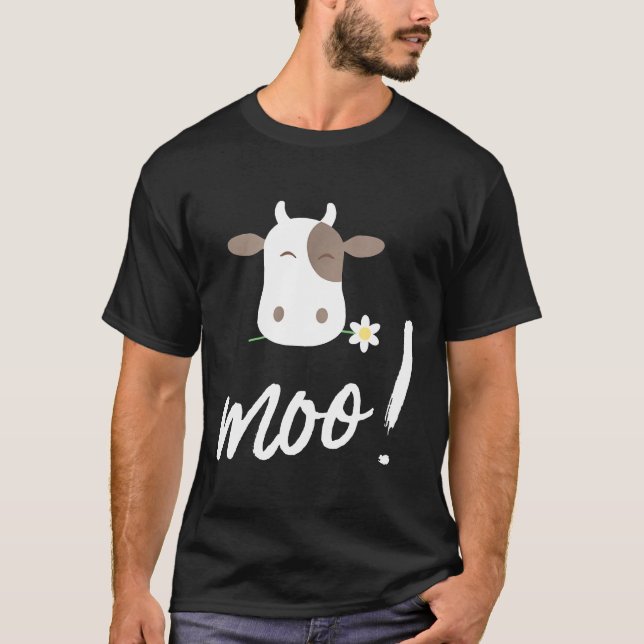 Ko Ko Ko Mönster Blomma Bonde  Söt T Shirt (Framsida)