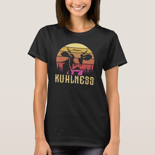 Ko Kor Djur Gård Nötkött Nötkreatur T Shirt (Framsida)