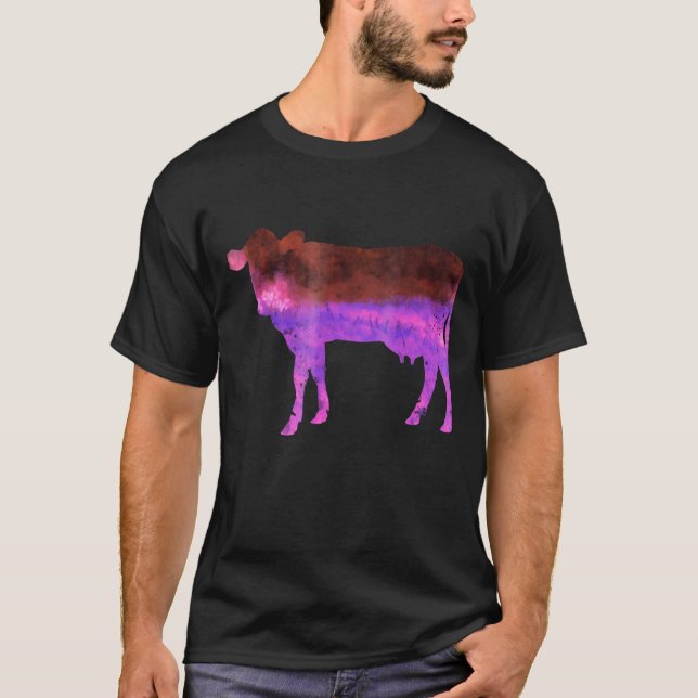 Ko Kviga Färgrik Betesmark T Shirt (Framsida)