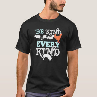 Ko Kyckling Gris Stöd Vänlighet Djurjämlikhet V T Shirt