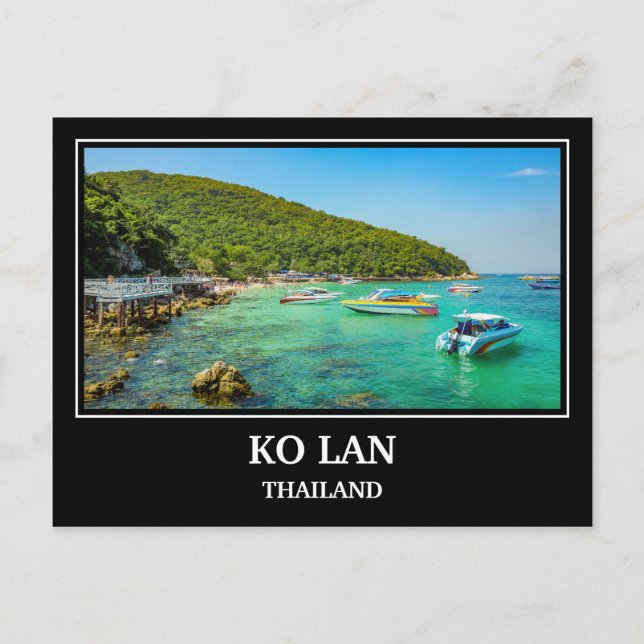 Ko Lan Thailand vykort (Framsida)