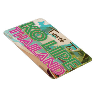 Ko Lipe Thailand Vintage semester Poster Magnet