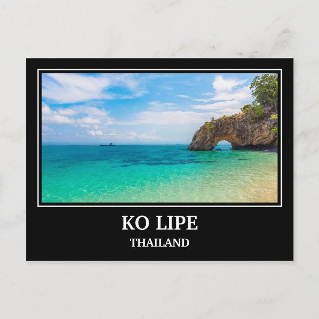 Ko Lipe Thailand vykort (Framsida)