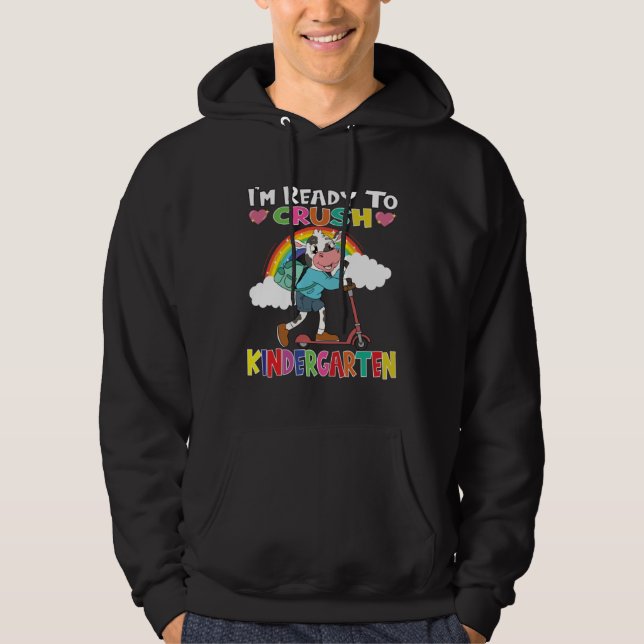Ko Med Skoter Jag Är Redo Att Krossa Förskola Hoodie (Framsida)