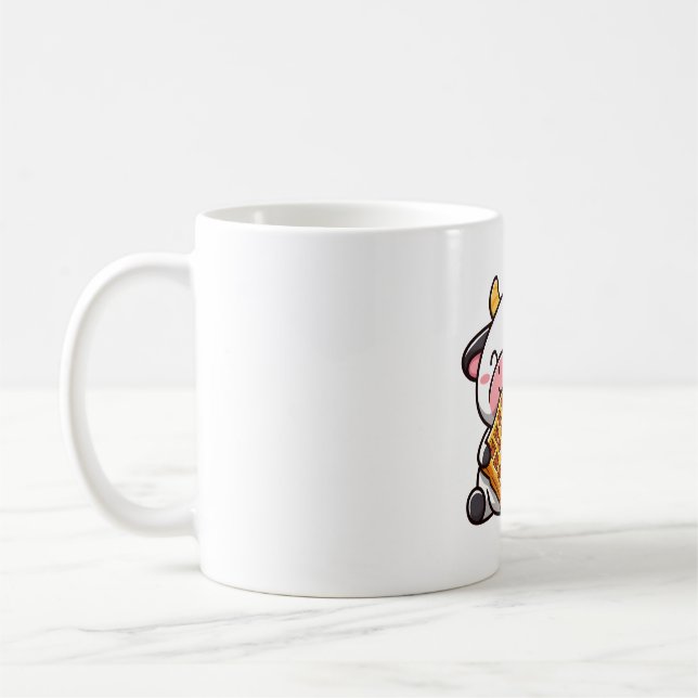 Ko med våffla kaffemugg (Vänster)