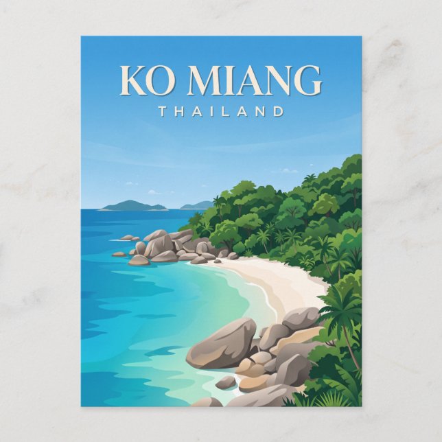Ko Miang Thailand Vykort (Framsida)