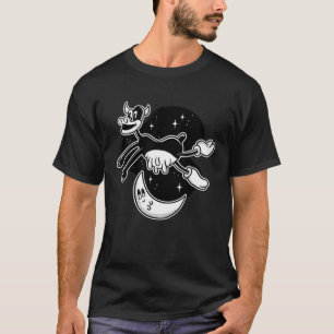 Ko mjölkväg måne rymd hopp t shirt