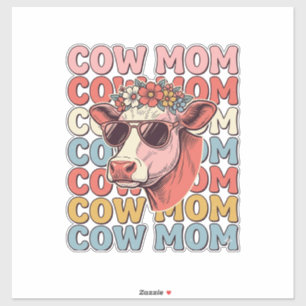 Ko Mom Retro Solglasögon Ko Vintage Gravyr Des Klistermärken