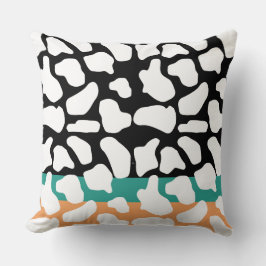 ko mönster; geometrisk grafik kudde