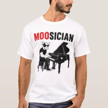 Ko Musikant Roligt Djur Puns