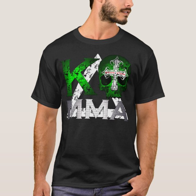 KO-Muttahida- Majlis-E-Amalskalle och Kombat Kross Tee (Framsida)