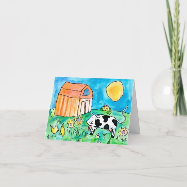 Ko •, Nick Abrams, ålder 15 Kort (Framsida)