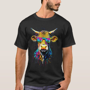 Ko Nötkreatur Jordbrukare Mjölk Vegan Kalv Kor Går T Shirt