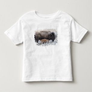 Ko och kalv Bison, Yellowstone Tee