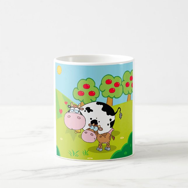 Ko- och kalv-gårdsscen kaffemugg (Skapare uppladdad)