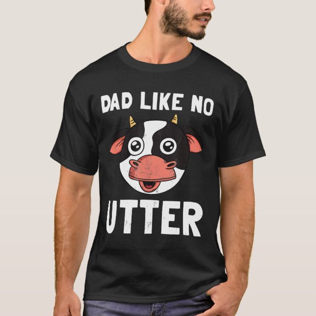 Ko Pappa Som Ingen Annan Fars Dag Bondgård T Shirt (Framsida)