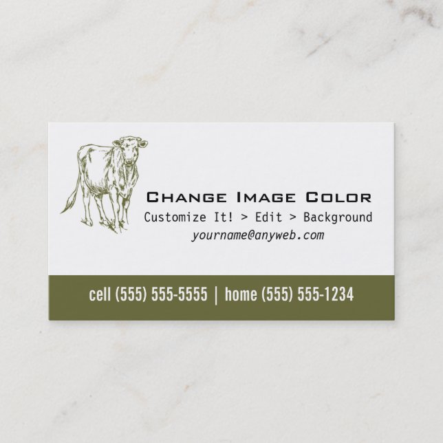 Ko - personlig visitkort (Framsida)