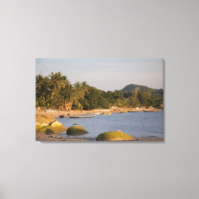 Ko Phangan, Thailand. Utanför den hektiska ön Canvastryck (Framsida)