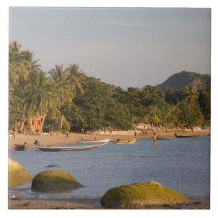 Ko Phangan, Thailand. Utanför den hektiska ön Kakelplatta