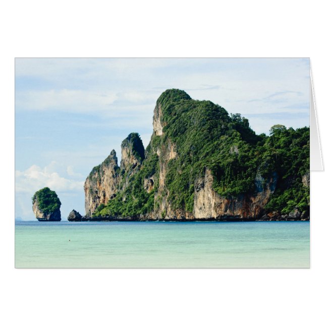 Ko Phi Phi-ön i Andamansjön, Krabi Hälsningskort (Framsidan Horizontal)