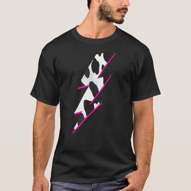 Ko Print Blixtdjurtryck T Shirt (Framsida)