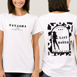 Ko Print Cowgirl Brudtärna Senter Party T Shirt