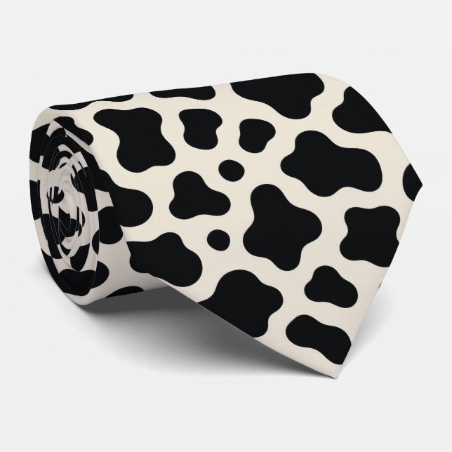 Ko Print Falsk Silke | Västerländsk Cowboy Farm  Slips (Rullad)