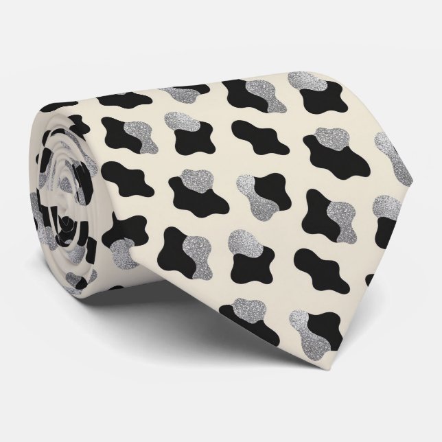 Ko Print Glitter Fals Silke Halsduk | Cowboy Slips (Rullad)