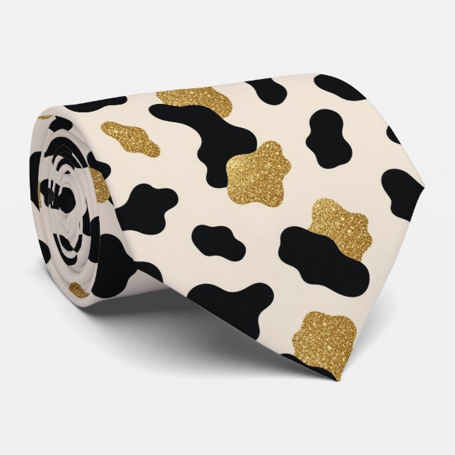Ko Print Glitter Fals Silke Halsduk | Cowboy Slips (Rullad)