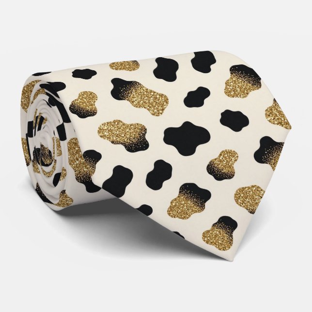 Ko Print Glitter Fals Silke Halsduk | Cowboy Slips (Rullad)