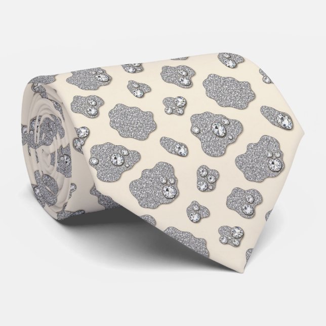 Ko Print Glitter Fals Silke Halsduk | Cowboy Slips (Rullad)