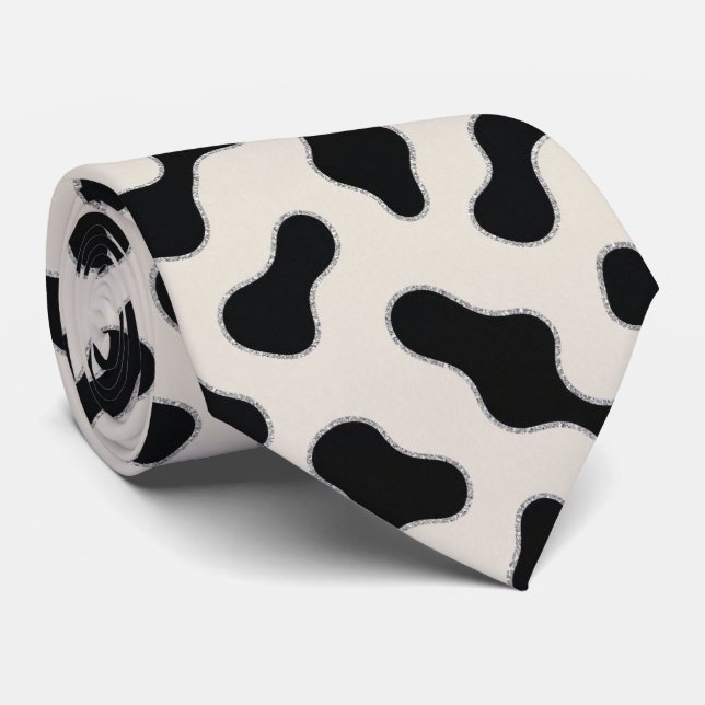 Ko Print Glitter Fals Silke Halsduk | Cowboy Slips (Rullad)