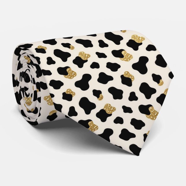 Ko Print Glitter Fals Silke Halsduk | Cowboy Slips (Rullad)