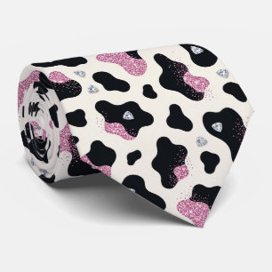 Ko Print Glitter Fals Silke Halsduk Cowgirl Slips