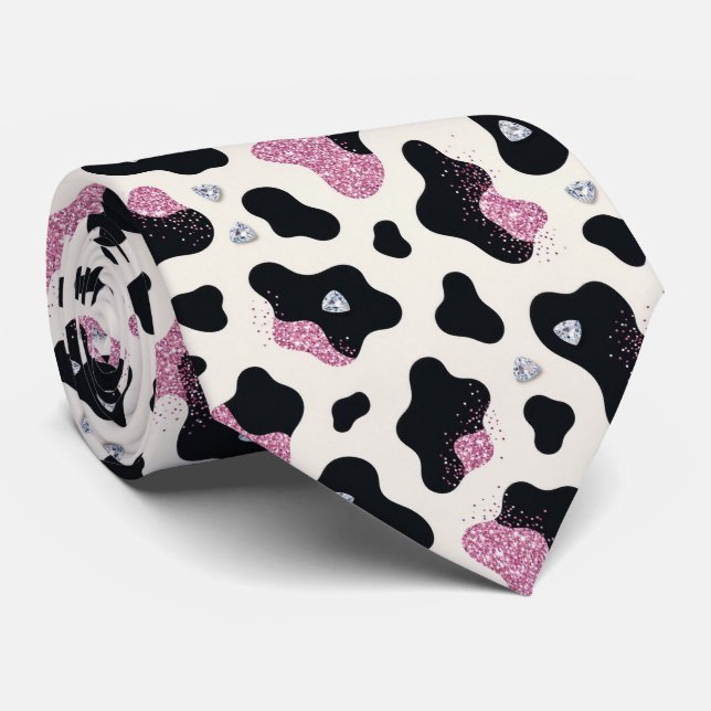 Ko Print Glitter Fals Silke Halsduk | Cowgirl Slips (Rullad)