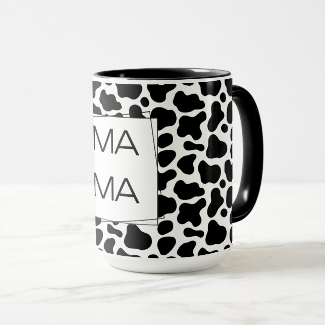 Ko-print MAMA Fet skrivstil Mugg (Framsida höger)