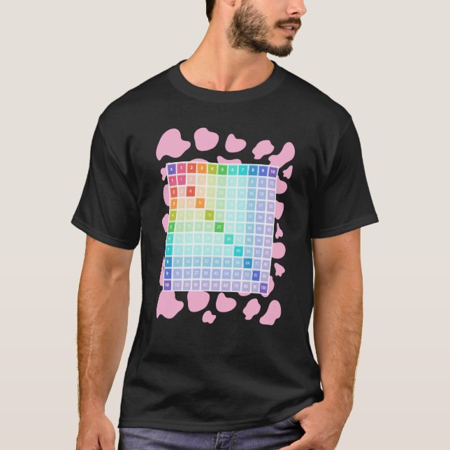 Ko Print Math Kostymidé Barn & Multiplikation T Shirt (Framsida)