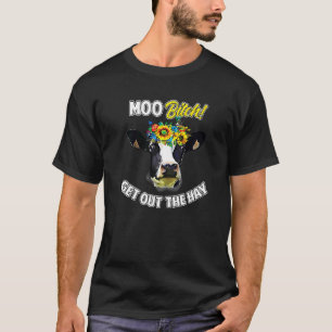 Ko-pun Moo Mejeriboskap Holstein Bonde Ranchägare T Shirt