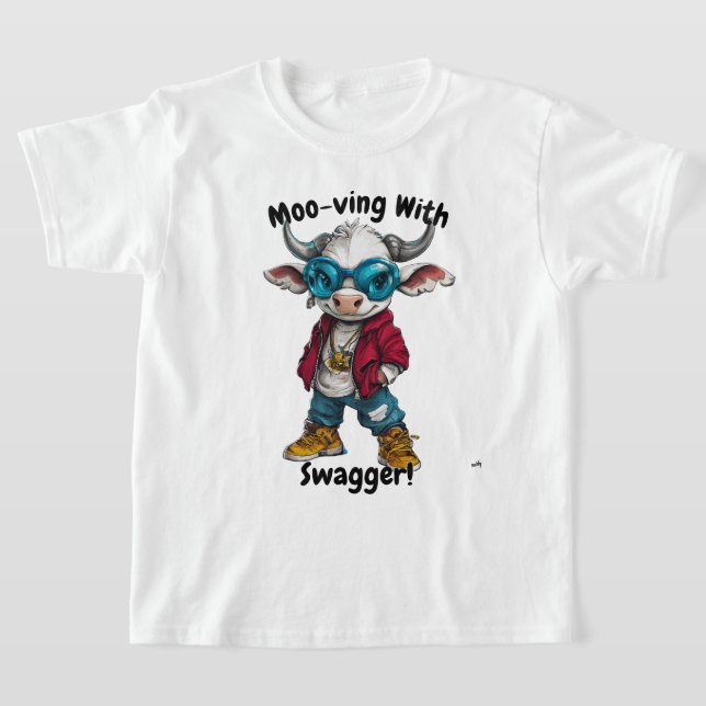 Ko-rörelse med svaghet Hip-Hop Ko Kofta och Tee (Laydown)