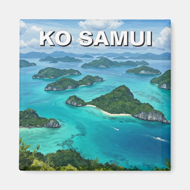 Ko Samui Ang Thong National Marine Park Magnet (Framsidan)