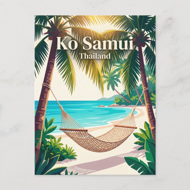 Ko Samui Thailand Vykort (Framsida)