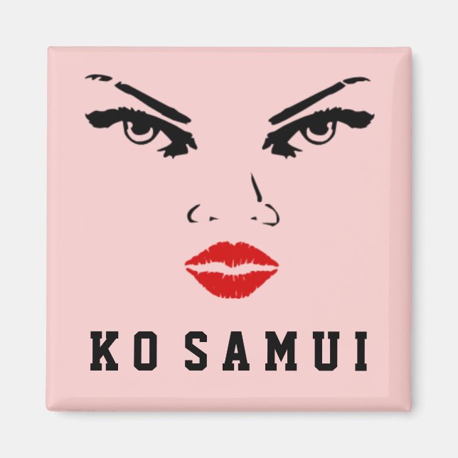 Ko Samui, Thailand Woman Magnet (Framsidan)