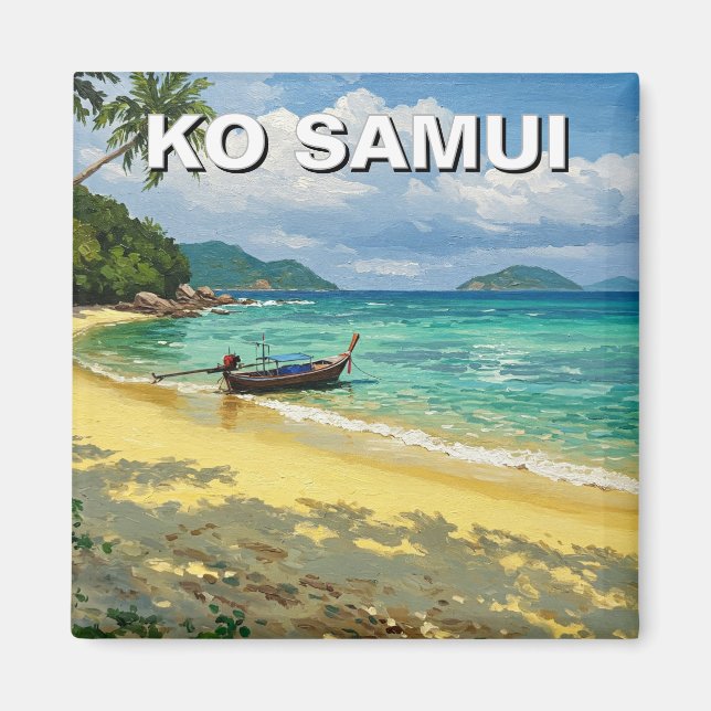 Ko Samui Thailands fiskebåt Magnet (Framsidan)