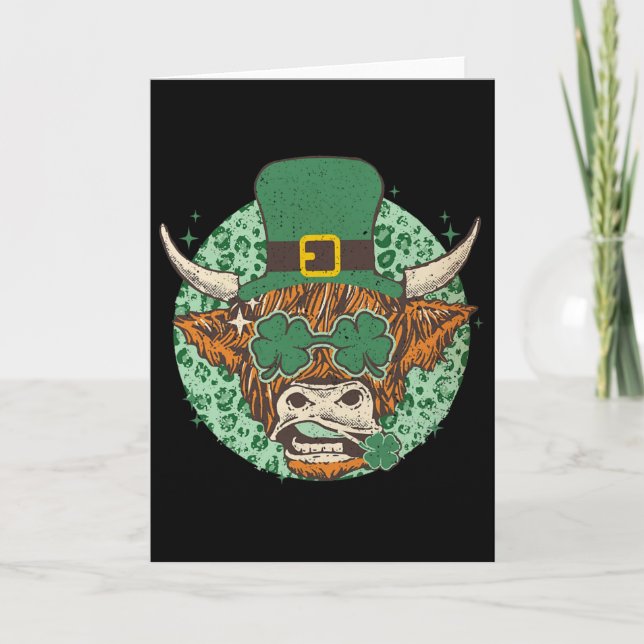 Ko Shamrock Coquette Bow St Patrick's Day  Kort (Framsida)