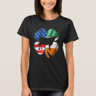 Ko Shamrock Irländsk Irland Amerikansk Flagga St P T Shirt