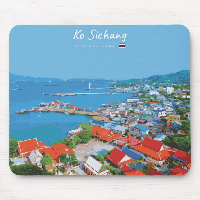 Ko Sichang, Thailand - Levande hamnvy Musmatta (Framsidan)